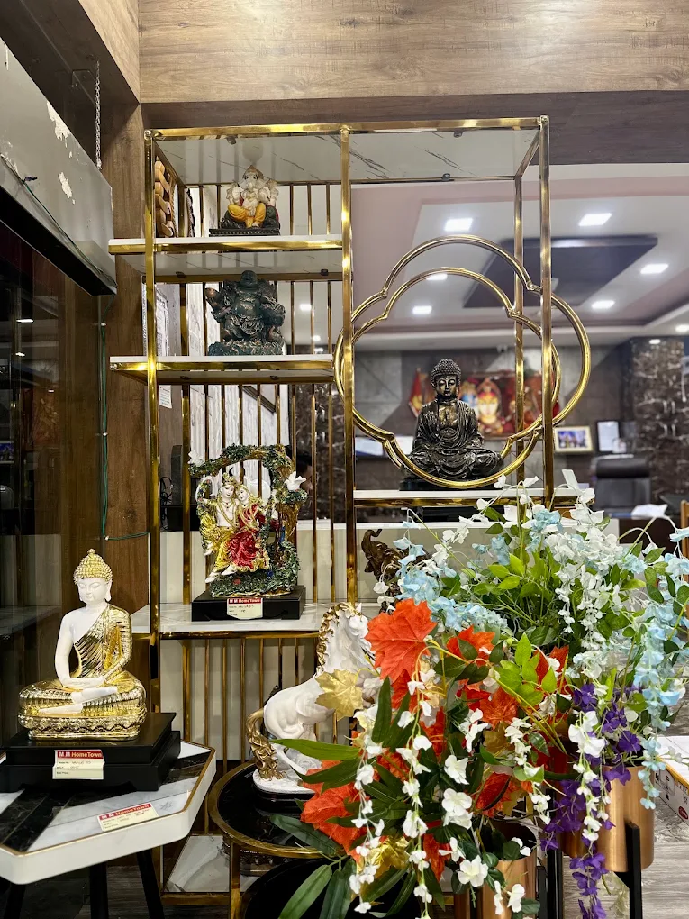 Luxury Gold Brass Frame Open Display Unit